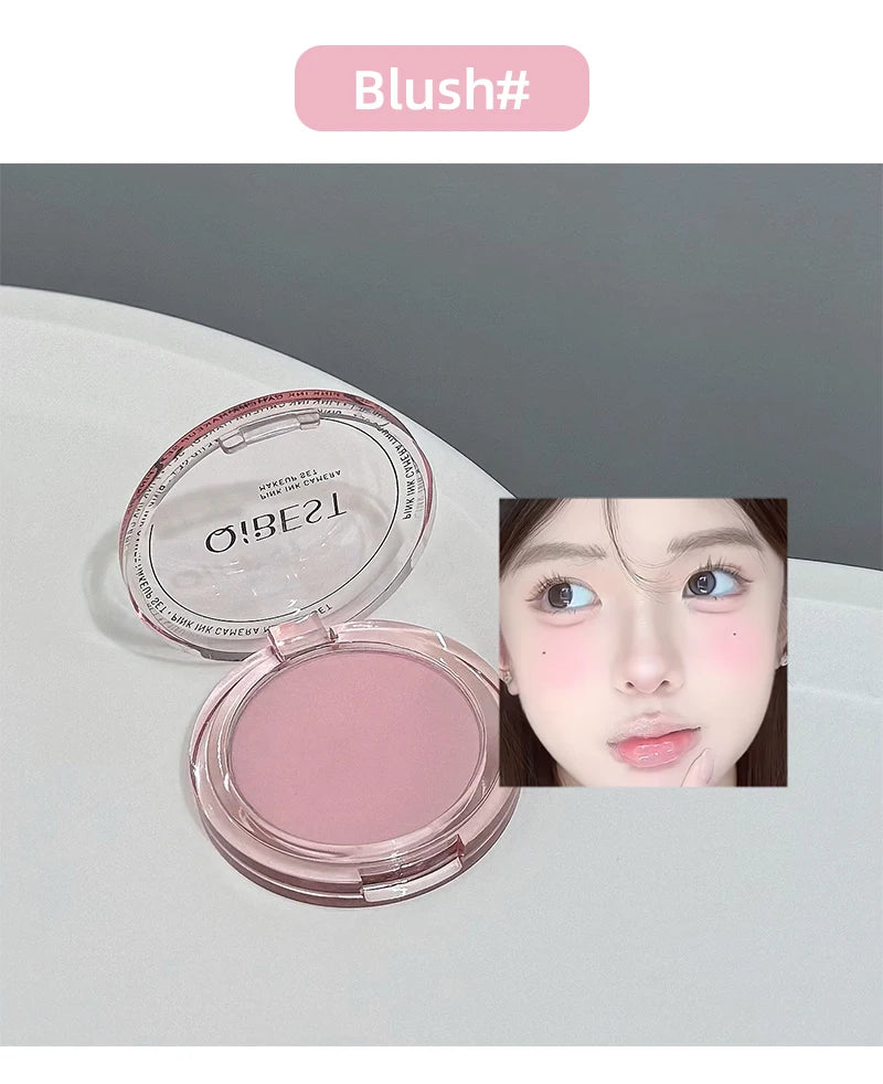 Multipurpose Makeup Set 4PC Liquid Lipstick,1 Pressed Powder,1 Face Blush,1 Eyeliner,1 Mascara,1 Eyebrow Pencil Korean Cosmetics