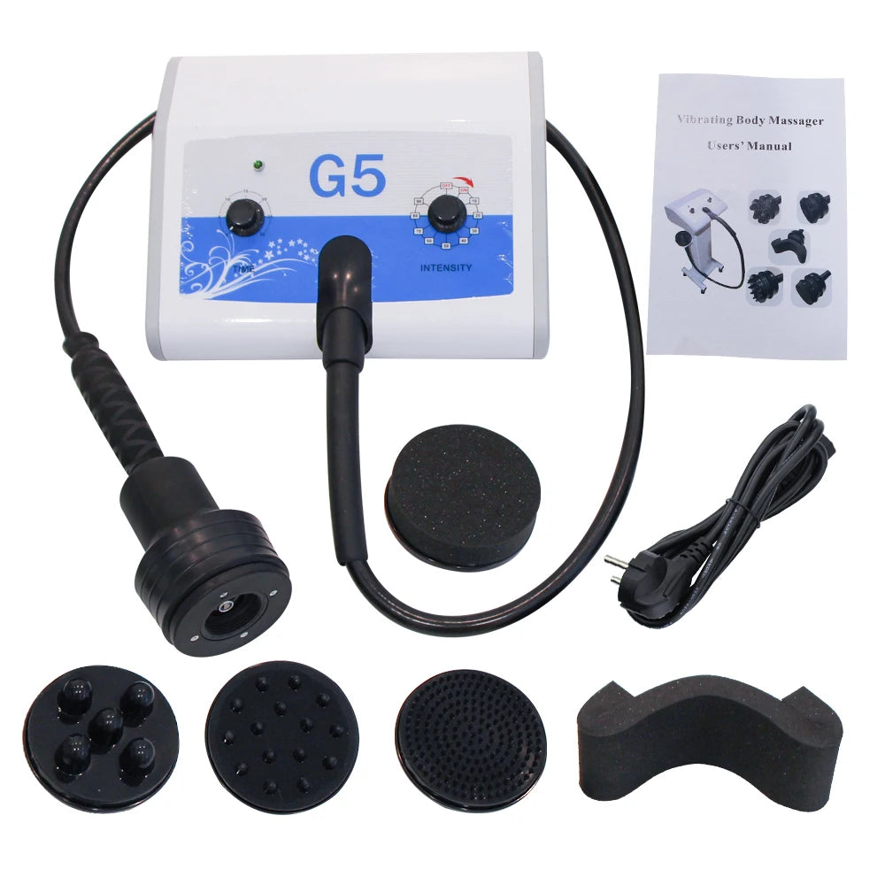 G5 Vibration Slimming Machine High Frequency Massager Fat Burning Body Shaping Vibrate Massage Anti Cellulite With 5 Tips Device