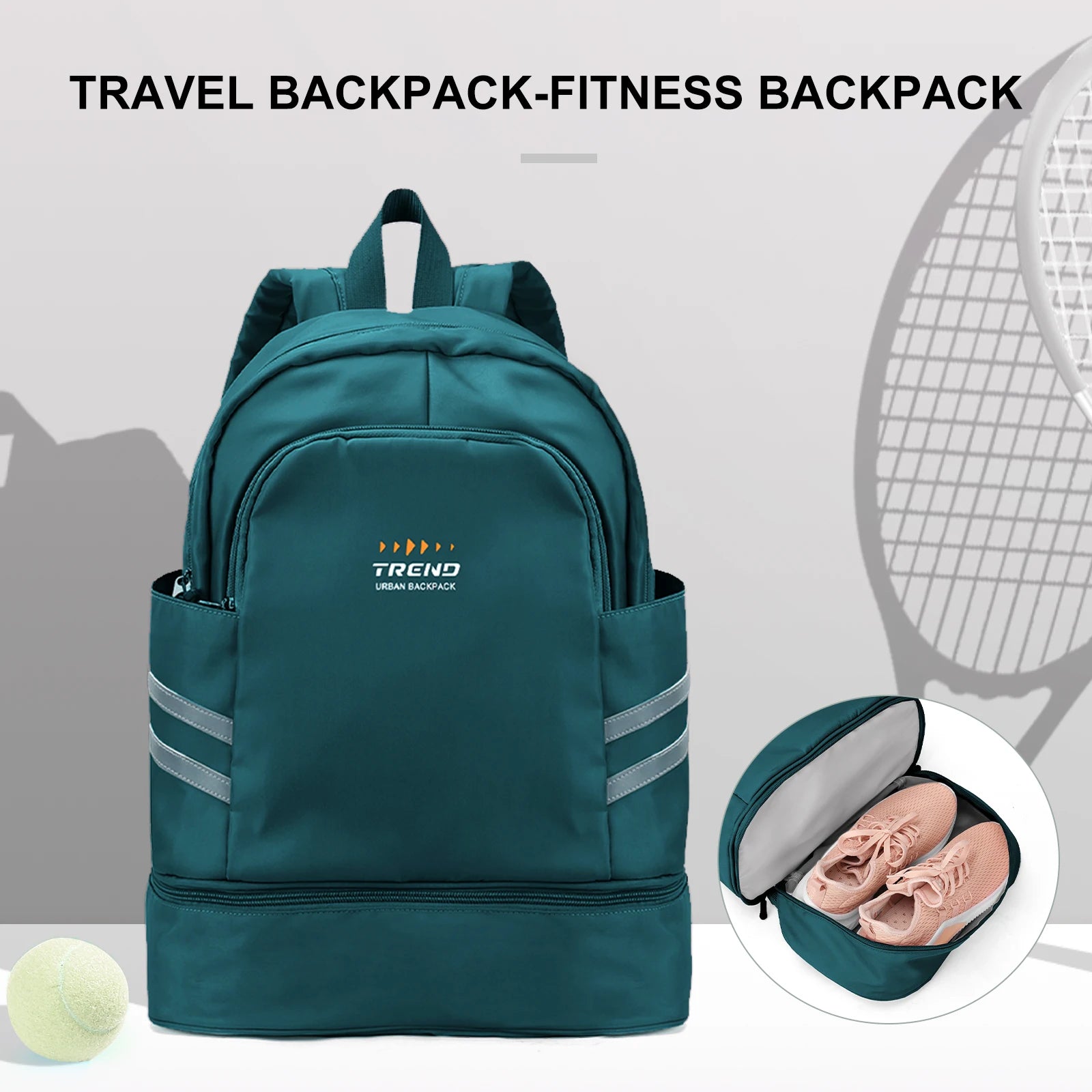 Women Travel Backpack Climbing Bags Waterproof Backpack With Shoe Compartment Nylon Sports Backpack Men Fitness Swimming Bag