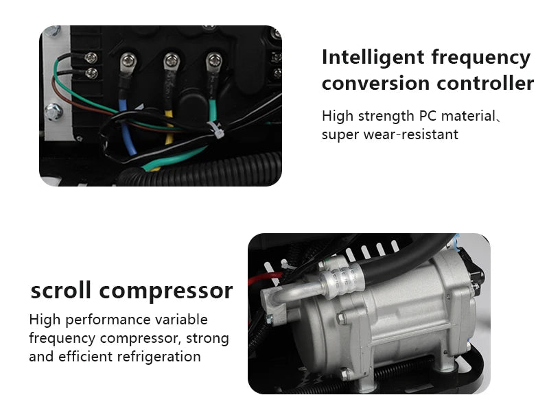 12/24 V 960w Auto Electric Air Conditioner Semi Truck Ac Camper Cooler Electric Split Air Condition for Marine Vessels,RV