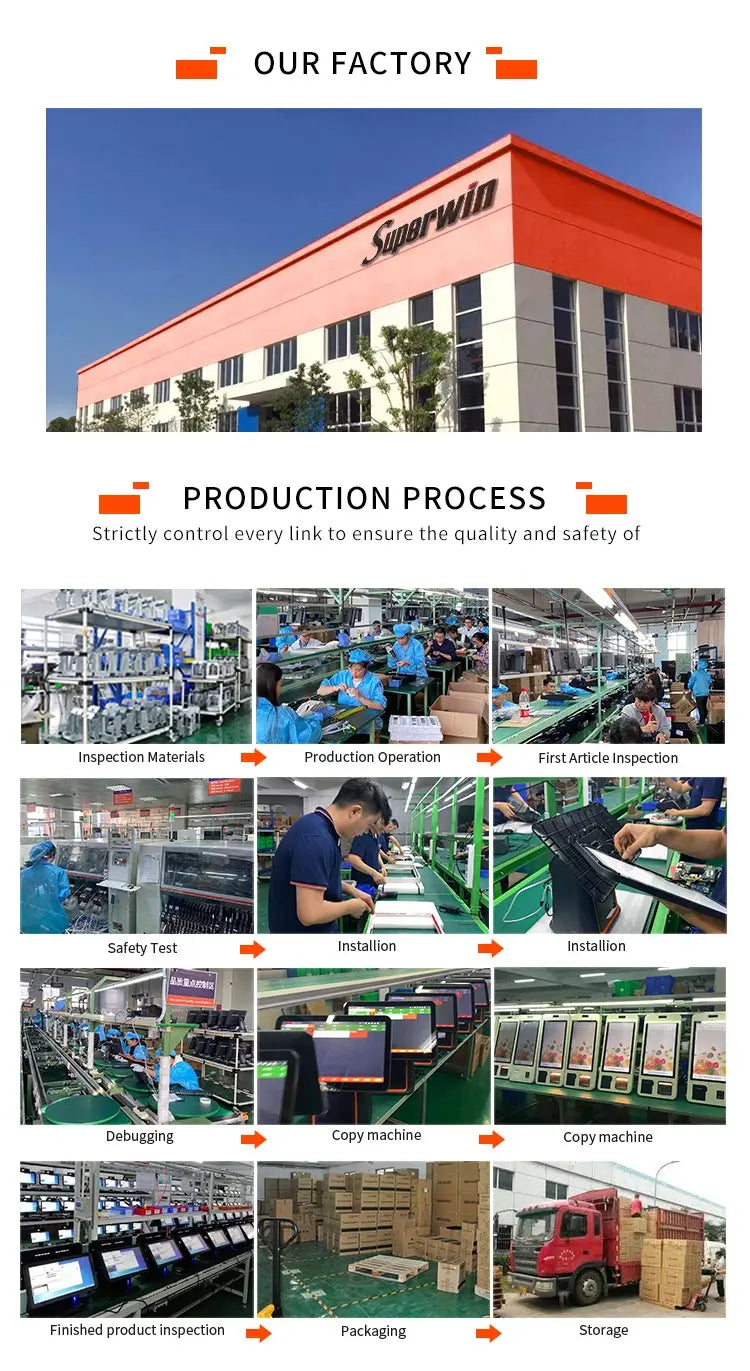 POS System Self-Service Payment Kiosk Wall Mount Hanging Food Ordering Kiosk Floor Stand Kiosk Advertising Equipment For