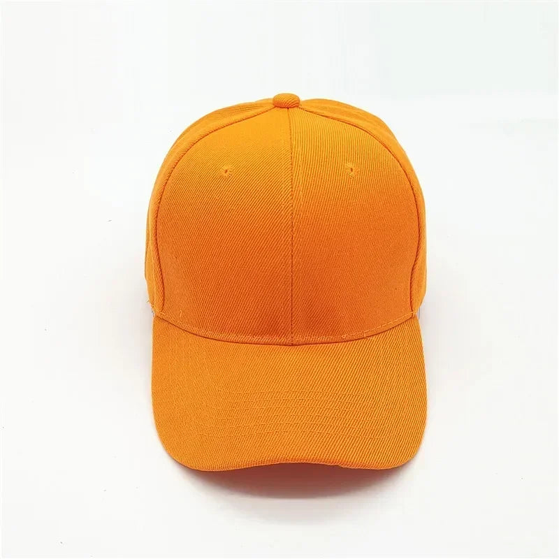 Adult solid acrylic baseball cap Curved visor hats Men women casual plain trucker cap Adjustable sun hats casquette  Dad hats