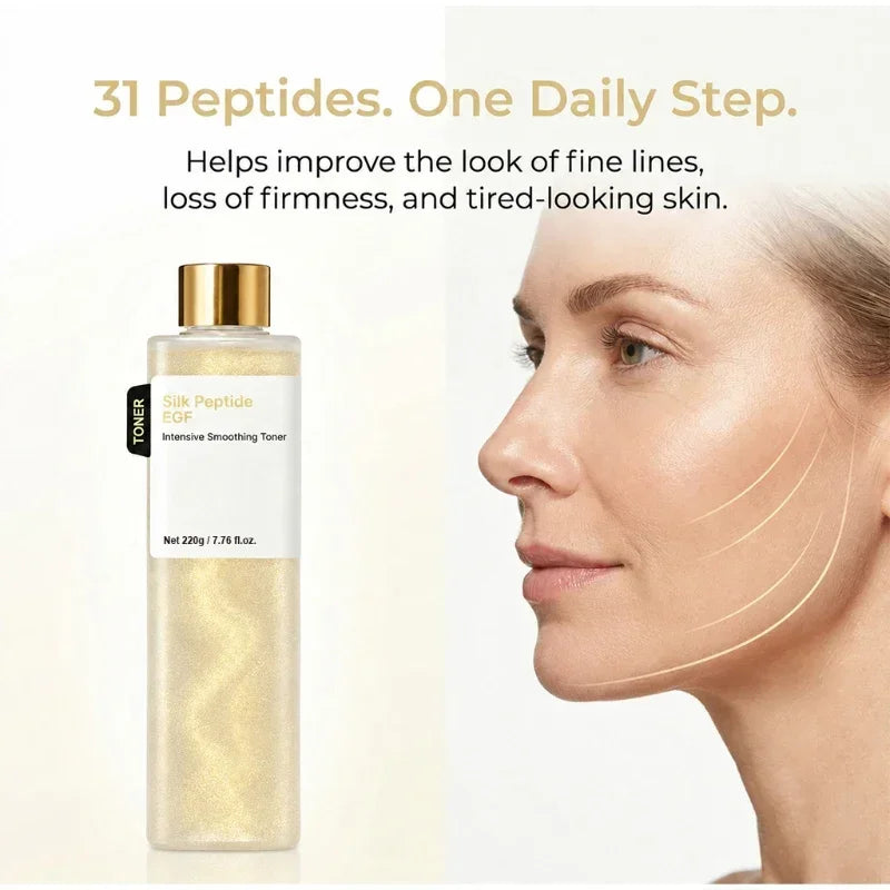 Silk Peptide & EGF Softening Toner Deeply Moisturizes Refreshing Texture Improves Rough Skin Softens Dull Liquid Korea Skincare