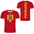 Romania Football Jersey Romanian Eagle Coat Of Arms T Shirt Rumania Flag Emblem Soccer Club T-shirt Men's Tops Women Tee Shirts