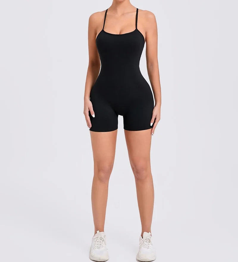 Cloud Rise Yoga SEXY Sports Jumpsuit Women Gym Fitness Playsuit Training Rompers Female Workout Bodysuits Lady Backless Overalls