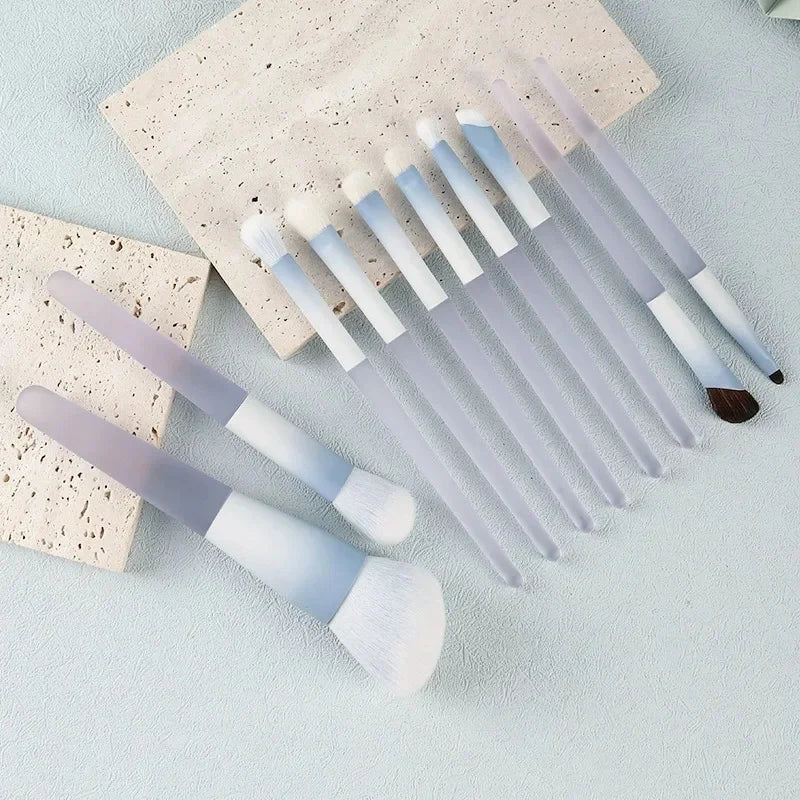 10Pcs Professional Makeup Brush Set Soft Synthetic Hair Foundation Blush Eyeshadow Concealer Face Makeup Brushes