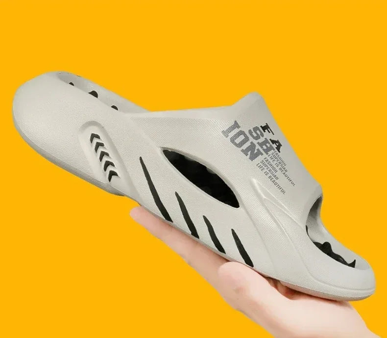New Summer Man Massage Slippers 2026 Indoor Outdoor Beach Sandals Soft Bottom Casual Slippers Male Flip Flops Mens Sandals