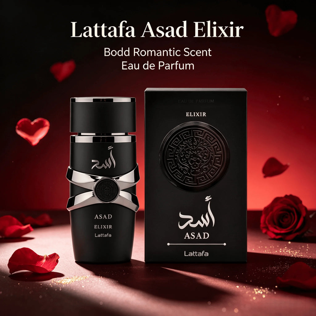Lattafa Asad Elixir – Spicy, Woody, Amber, Warm – Eau De Parfum Spray Long-Lasting Fragrance for Men, 3.4 Ounce / 100 ml
