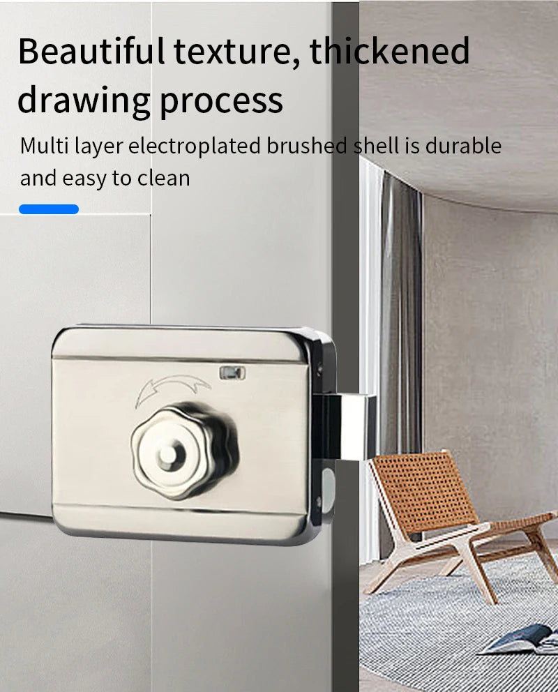 Support Tuya app Bluetooth app fingerprint intelligent door lock password RFID card wheel rim bolt lock electronic door lock