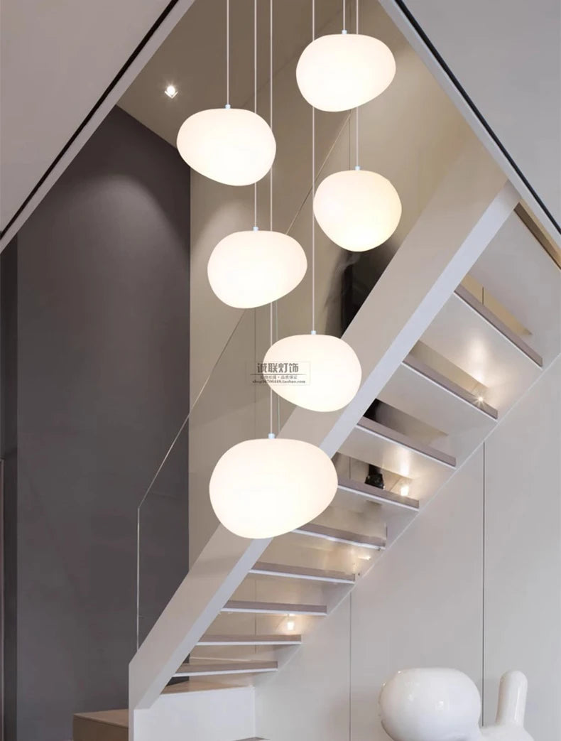 Modern home decor led lights pendant light lamps forstaircase Chandeliers for living room hanging light indoor lighting