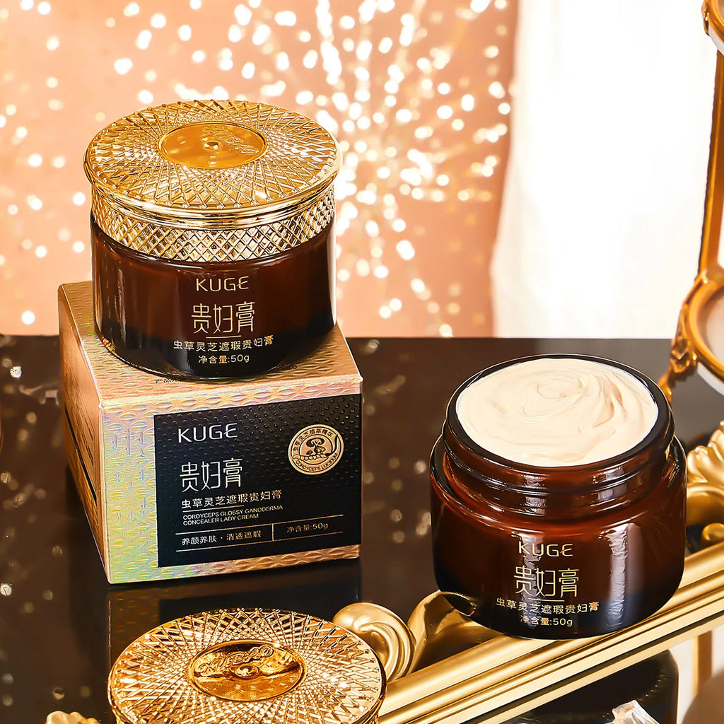 Kuge Cordyceps Lingzhi concealer Lady Cream, Clear, Moisturizing and Moisturizing face cream