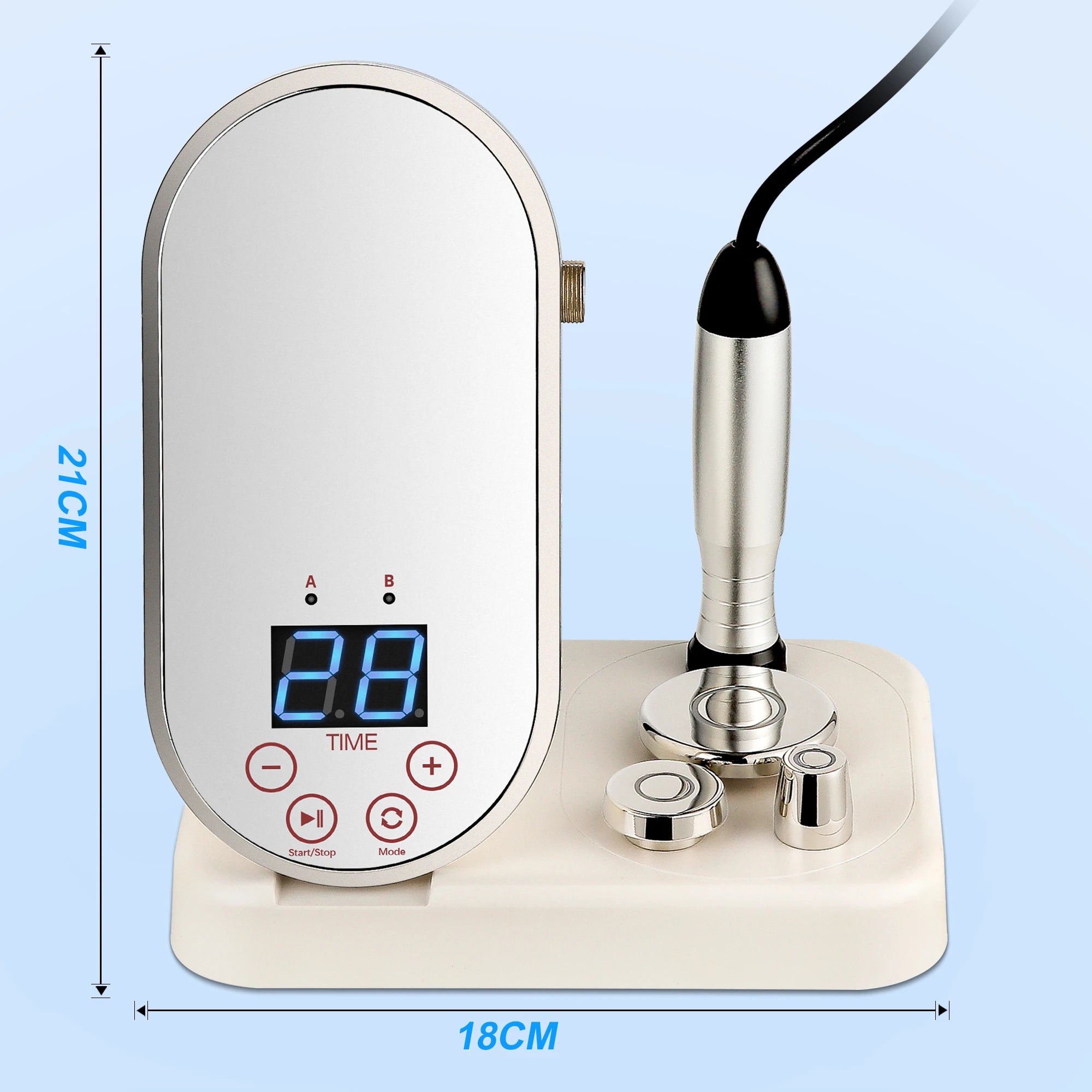 BEEMYI Mini Facial Beauty Device Warm Massage Pulse Care Tool for Home Skin Care
