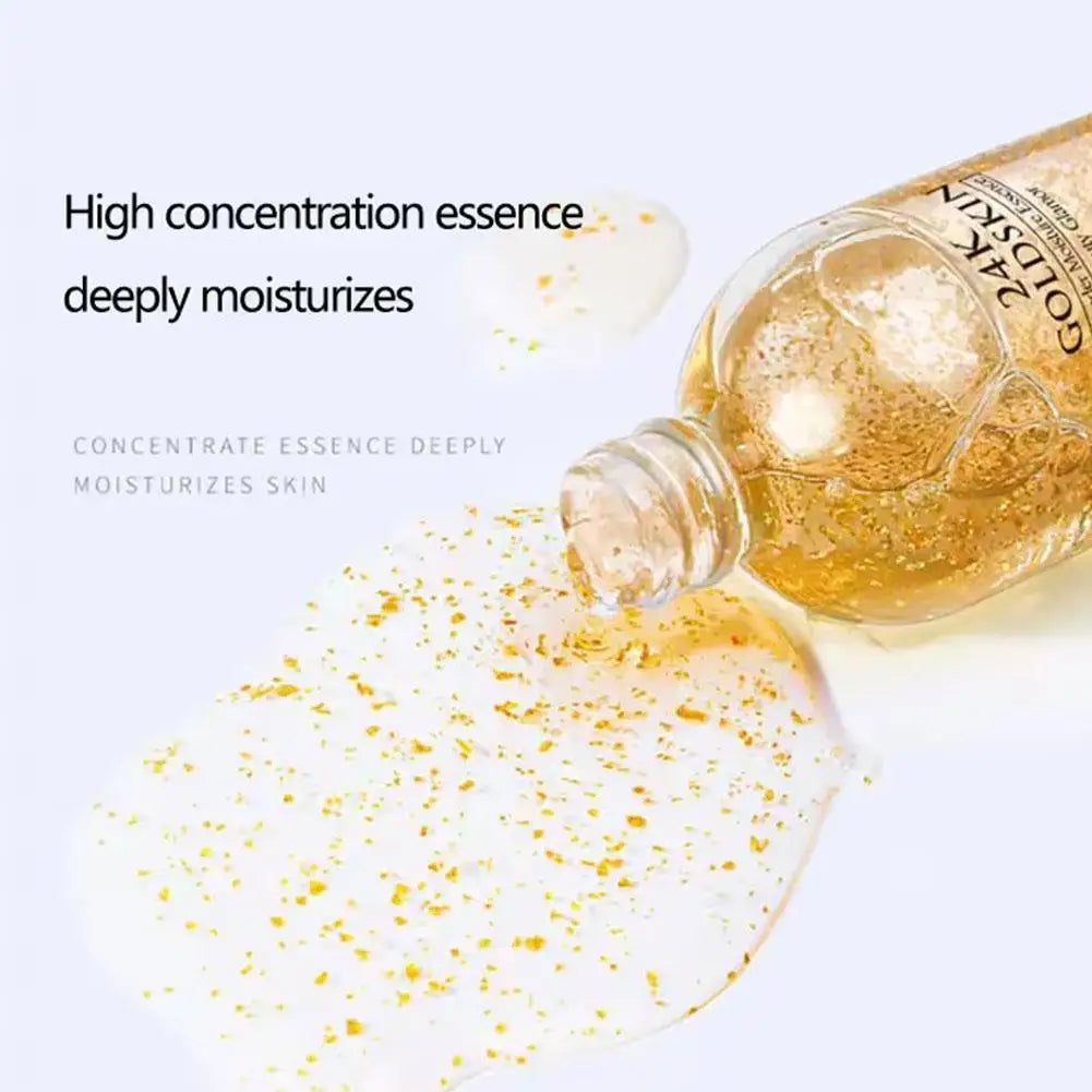 24K Gold Facial Mask, Anti-Aging Gold Face Mask Moisturizes Skin, Helps Reduces Wrinkles, Fine Lines & Acne Scars, Removes Black