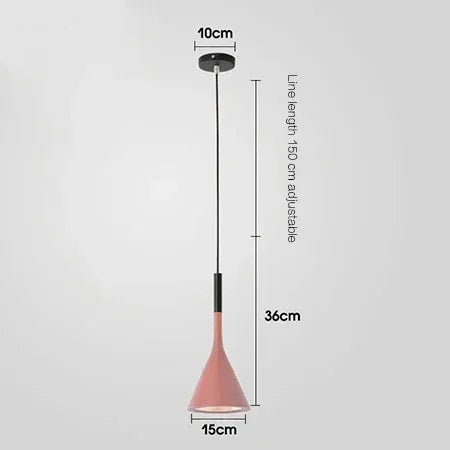 Nordic Personalized Colored LED Small Chandelier Bedroom Restaurant Kitchen Dining Desk Pendant Lamp Art Lighting Decor Fixture