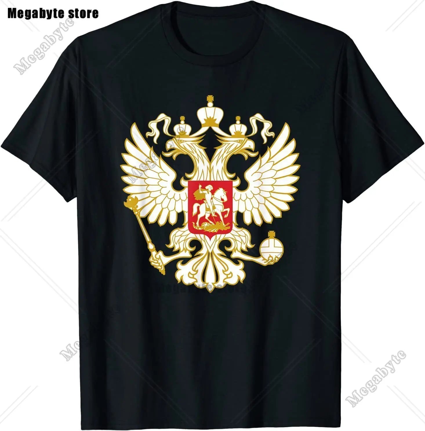 Russia Flag T-Shirt Cool Russian Premium Great Gift T-Shirt Classic Graphic High Quality Round Neck Short Sleeved Tops Tees