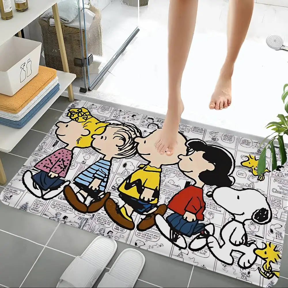 Cute Dog S-Snoopy Kitchen Mat Cheaper Anti-slip Modern Living Room Balcony Printed Modern Home Decor