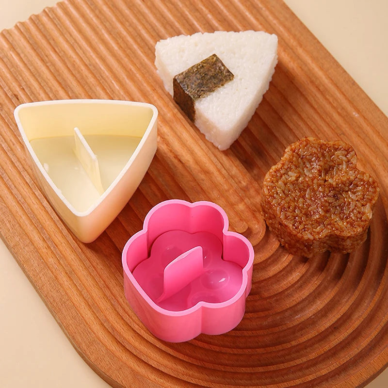 1PC Portable Rice Ball Maker Onigiri Mould Japanese Bento Rice Mold Maker Kit Non Stick Rice Mould For Kid Lunch Kitchen Gadgets