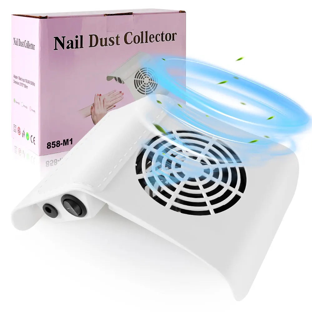 Nail Vacuum Cleaner Manicure Machine Tools Strong Power Nail Dust Collector With Remove Filter Nails Extractor Fan Nail Art Tool