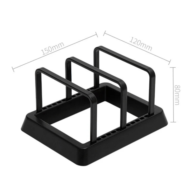 1pcs Lids Organizer Practical Kitchen Storage Tools Cutting Board Rack Chopping Board Organizer Stand Holder Pots Pan