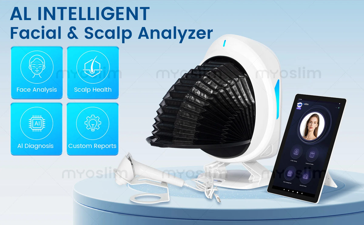 AISIA Q1pro AI Multispectral Skin Analyzer 3 Cameras UV RGB 8 Spectra 3D Dermal Facial Detection Salon Skin Testing Machine