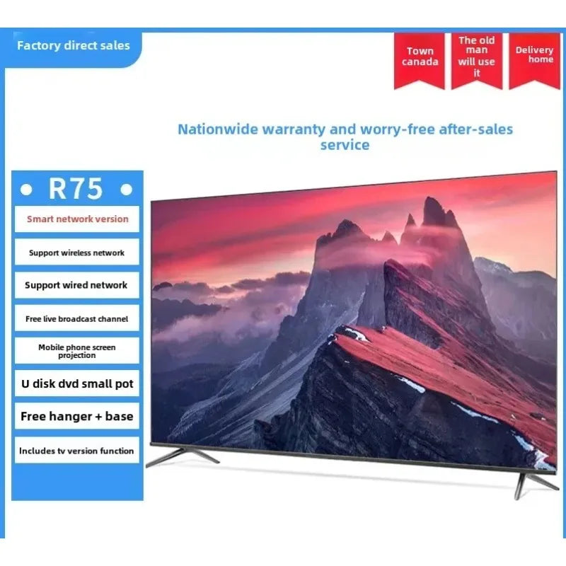 Hotel Network LCD Television 20 32 43 55 65 75 85 100 Inch Energy Saving Smart TV Display