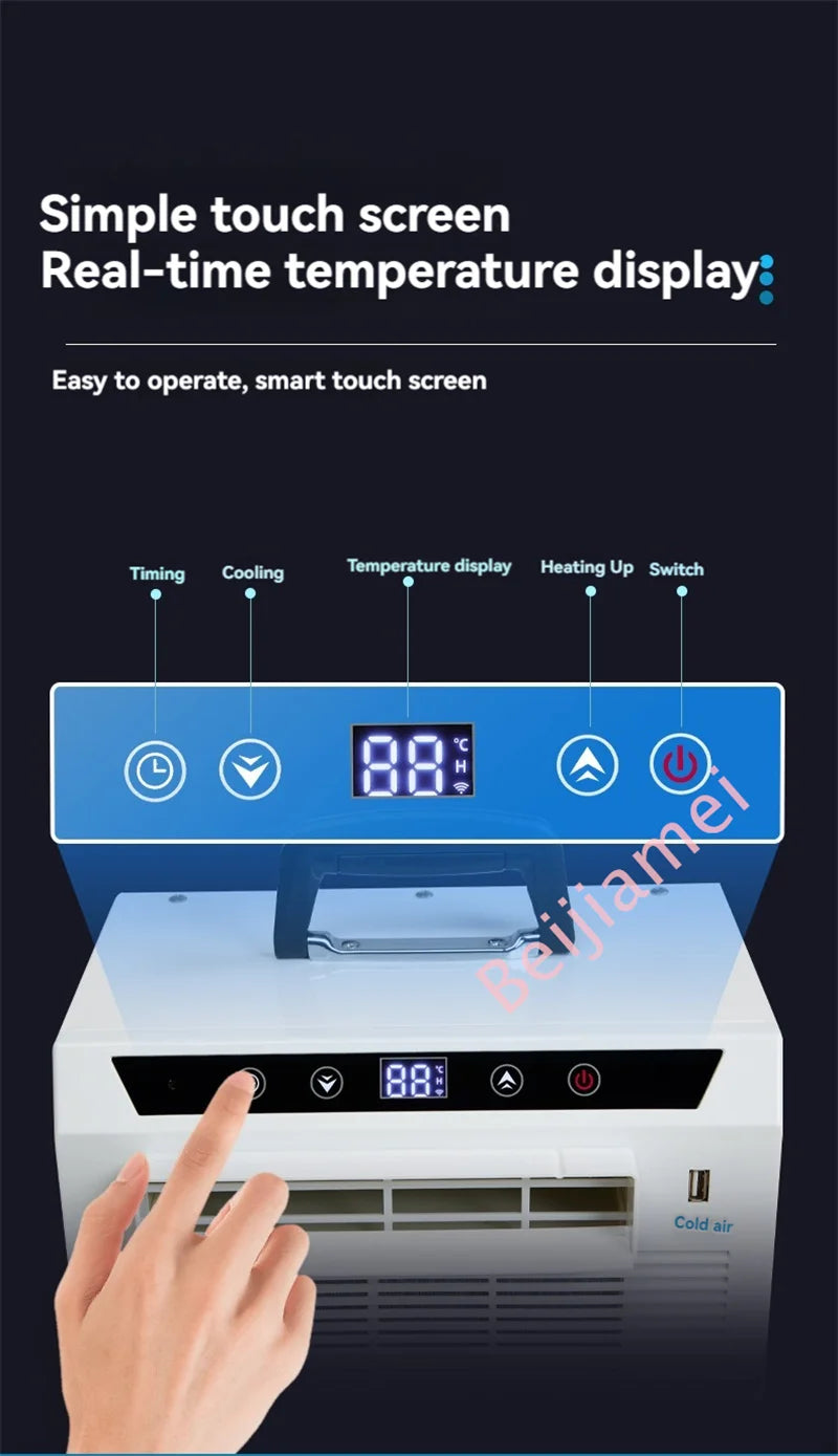 Air Conditioner Mini Mobile Split Portable Air Conditioner Caravan Camping Air Conditioner 3000BTU/H With Remote Control