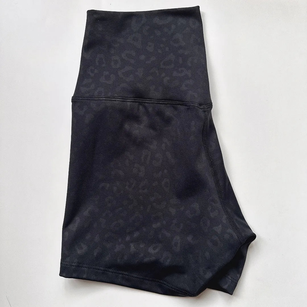 Solid Color Tight Compression Sport Short High Waist Yoga Ultrashort Legging Training Soft Women Gym Athletic Tight Squat Proof