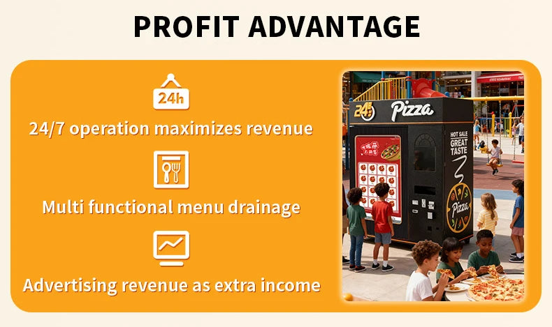 Pizza Vending Machine Supplier Pizza Dispenser Distributeur Automatique Outdoor Pizza Vending Machine for Sale Customized
