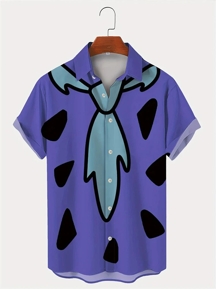 2025 Hawaii Men's Shirts 3d Printed Loose Plus Size Shirts and Blouses High Quality Men's Clothing Beach Party Sweatshirts