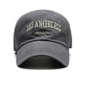 Retro Baseball Cap For Women Summer Washed Denim Letter Sun Hat Wide Brim Fashionable Duckbill Cap