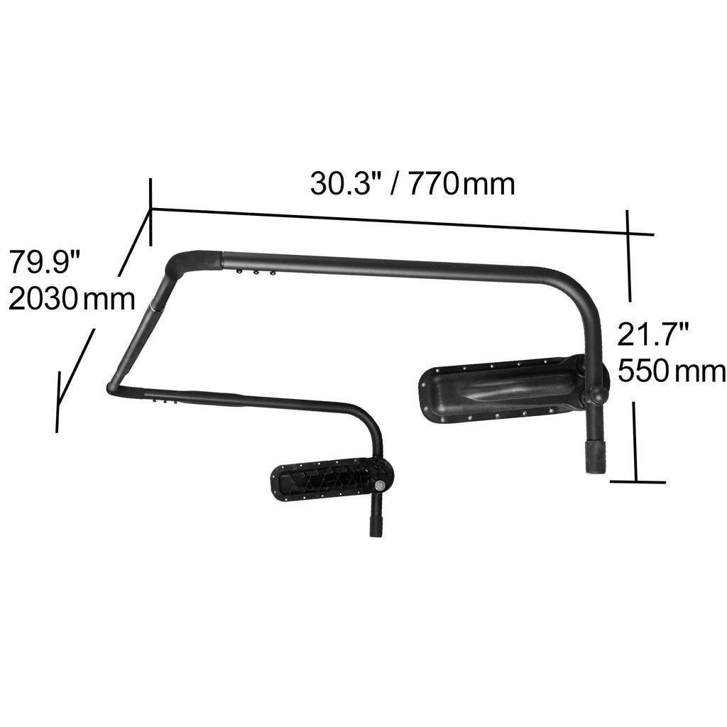SucceBuy Hot Tub Cover Lift Spa Cover Lift Height 31.5"-41.3" Width 57"-92.5" Adjustable Installed Underneath Both Side Suitable