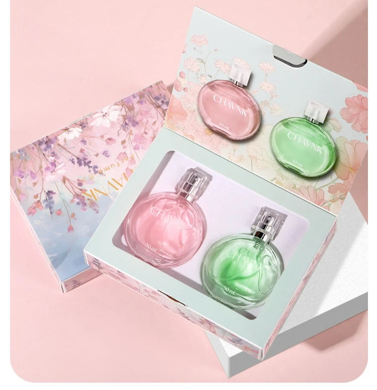 New Women's Encounter Perfume Set Gift Box, Birthday Gift Box, Long-Lasting Women's Perfume, True-to-Life Scent, 30ml x 2 Parfum