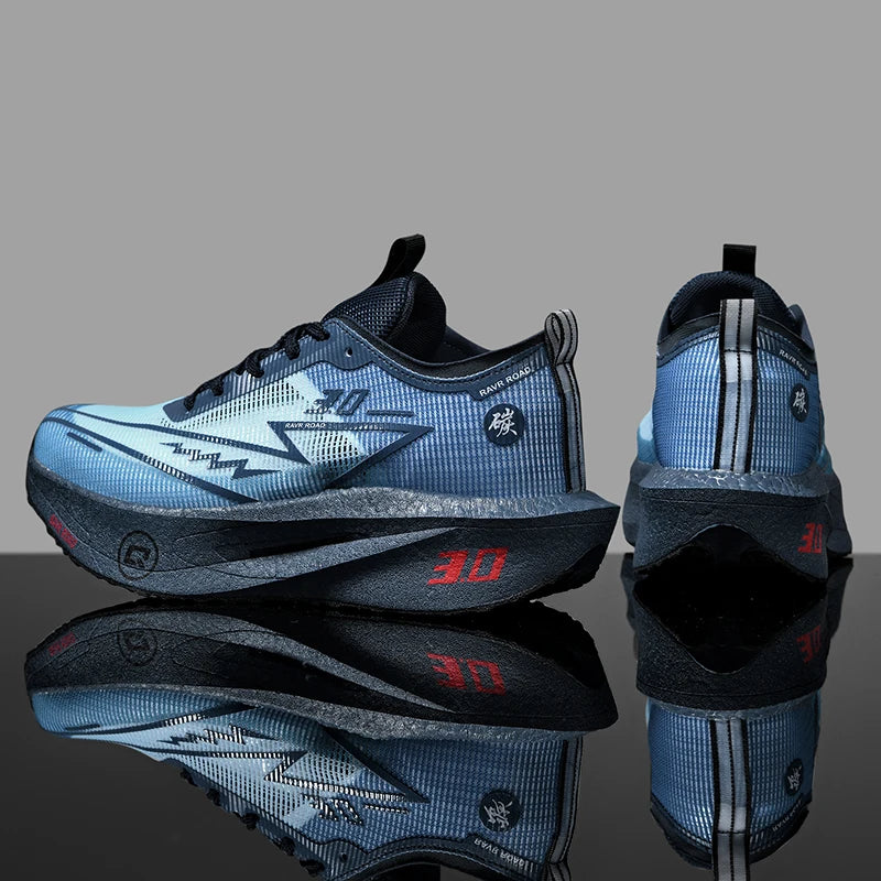 Men's Carbon Board Sneakers Anti-slip Cushioned Comfortable Racing Training Running Shoes Mesh Tennis Shoes Casual for Women - Beauty