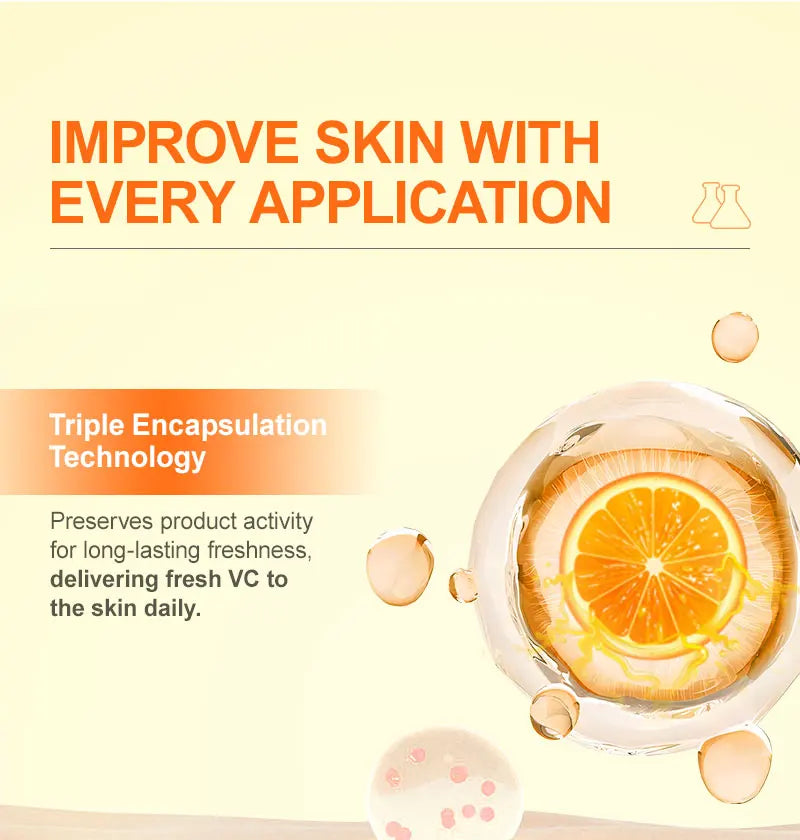 Vitamin C Face Serum Whitening Dark Spot Removal Hyaluronic Acid Facial Essence Skin Care Products 30ML