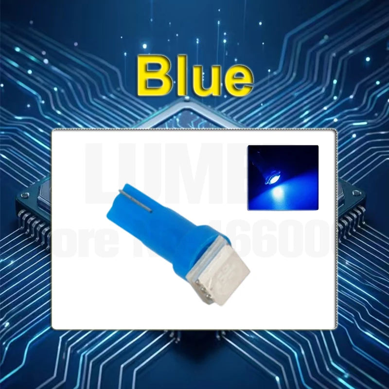 10pcs T3 T4.2 T4.7 T5 LED Car light Bulb Luces LED Para 1 LEDs 2835 5050 SMD Auto Interior Side light