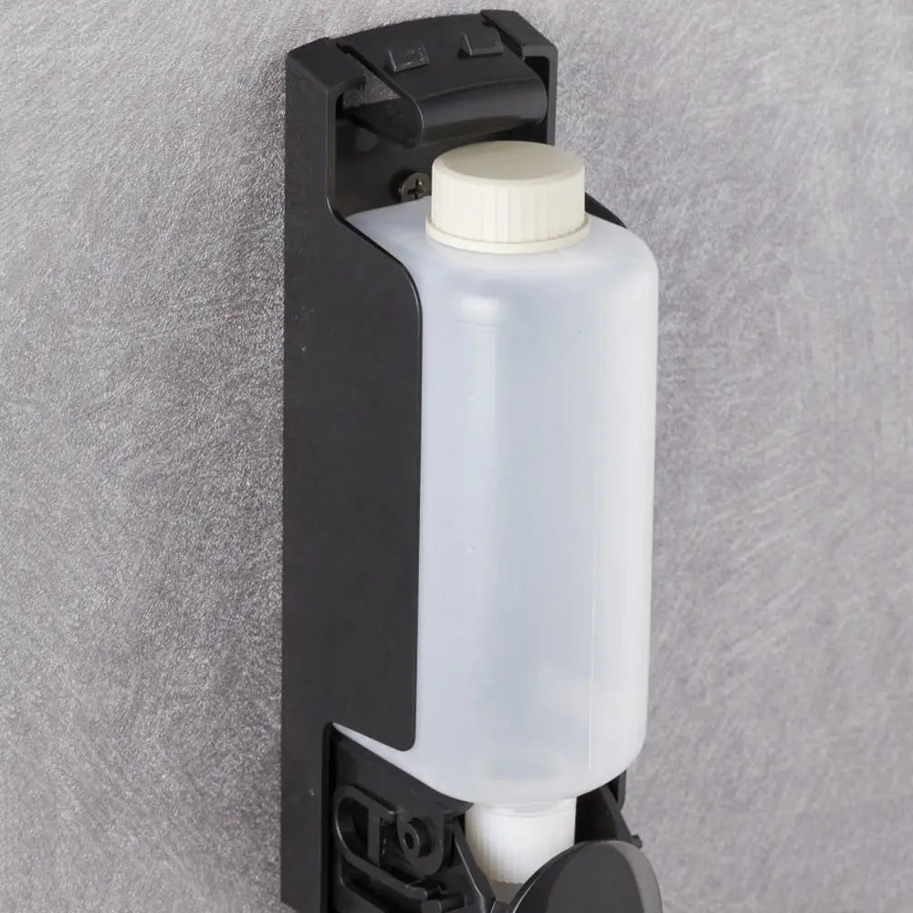 Manual Press Wall Mounted Soap Dispenser Refillable Lock Lotion Soap Container Large Capacity Space Saving Shampoo Liquid Bottle