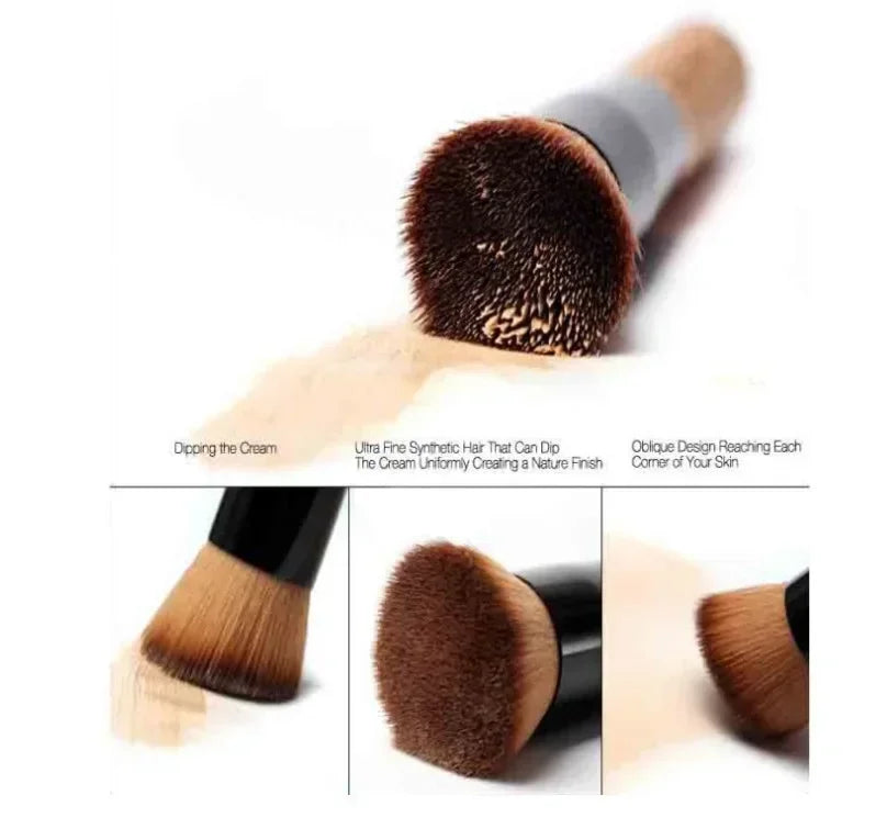 Foundation Brush Makeup Brushes Synthetic Hair Liquid Blending Mineral Powder Loose Powder Cosmetics 1pcs