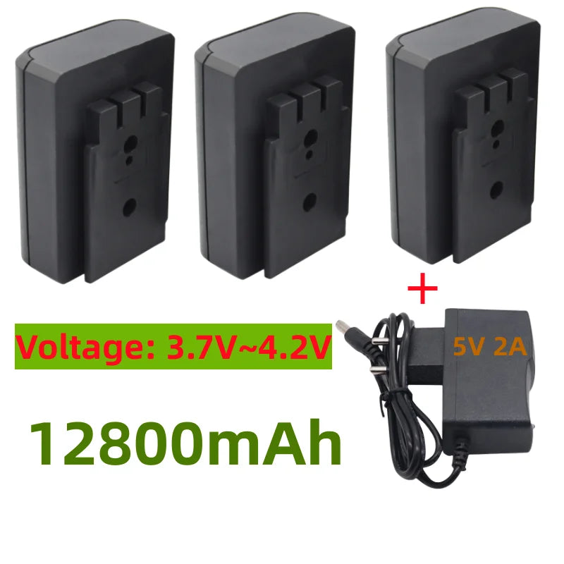 12800mAh Li-Ion Rechargeable Battery Laser Grade for Cross Laser Level Vertical & Horizontal Green 4D Self-Leveling Laser Line
