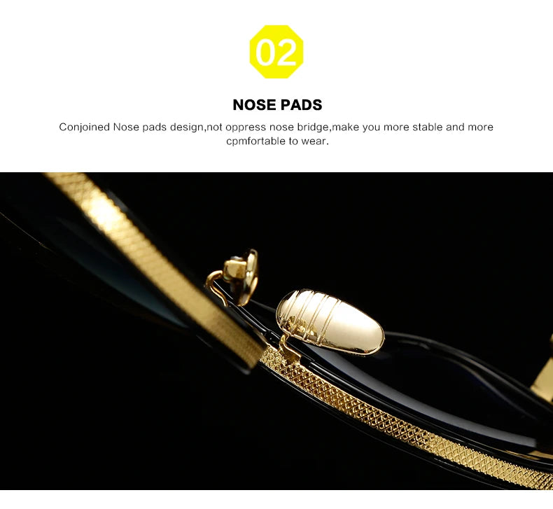 New Fashion Big Frame Sunglasses Men Square Metal Sun Glasses Women Retro Sun Glasses Vintage High Quality