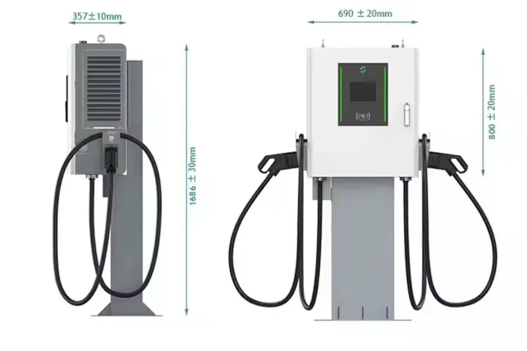 Customized GB/T DC EV Charger 30kW 60kW Column-mounted & Wall-mounted Electric Vehicle Fast Charging Station