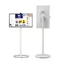 32” Android 15 Floor Stand TV, 6G+128G Smart Screen with Remote Controller, 2K Camera Video Call, Inbuit 148WH Battery Power