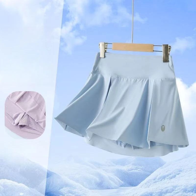 Kids Girls Pleated Skirt Shorts 2025 New Fashion Children Sporty Skirt Summer Quick Drying Clothing Teenage Girls Tennis Skirts