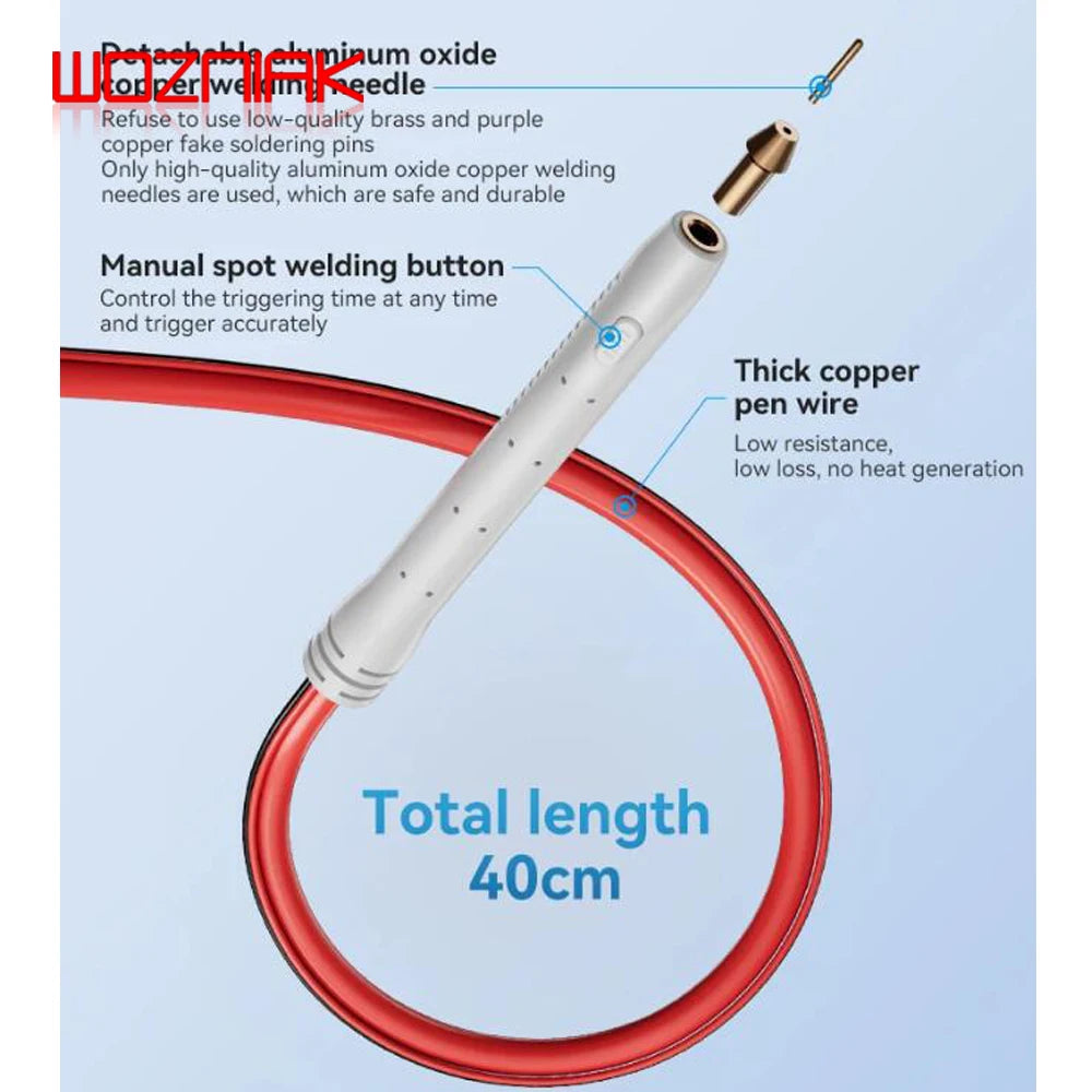 UF20B Portable Farad Capacitor Spot Welder 99 Level Adjustment Spot Welding Machine for Mobile Phone Battery Nickel Sheet Repair