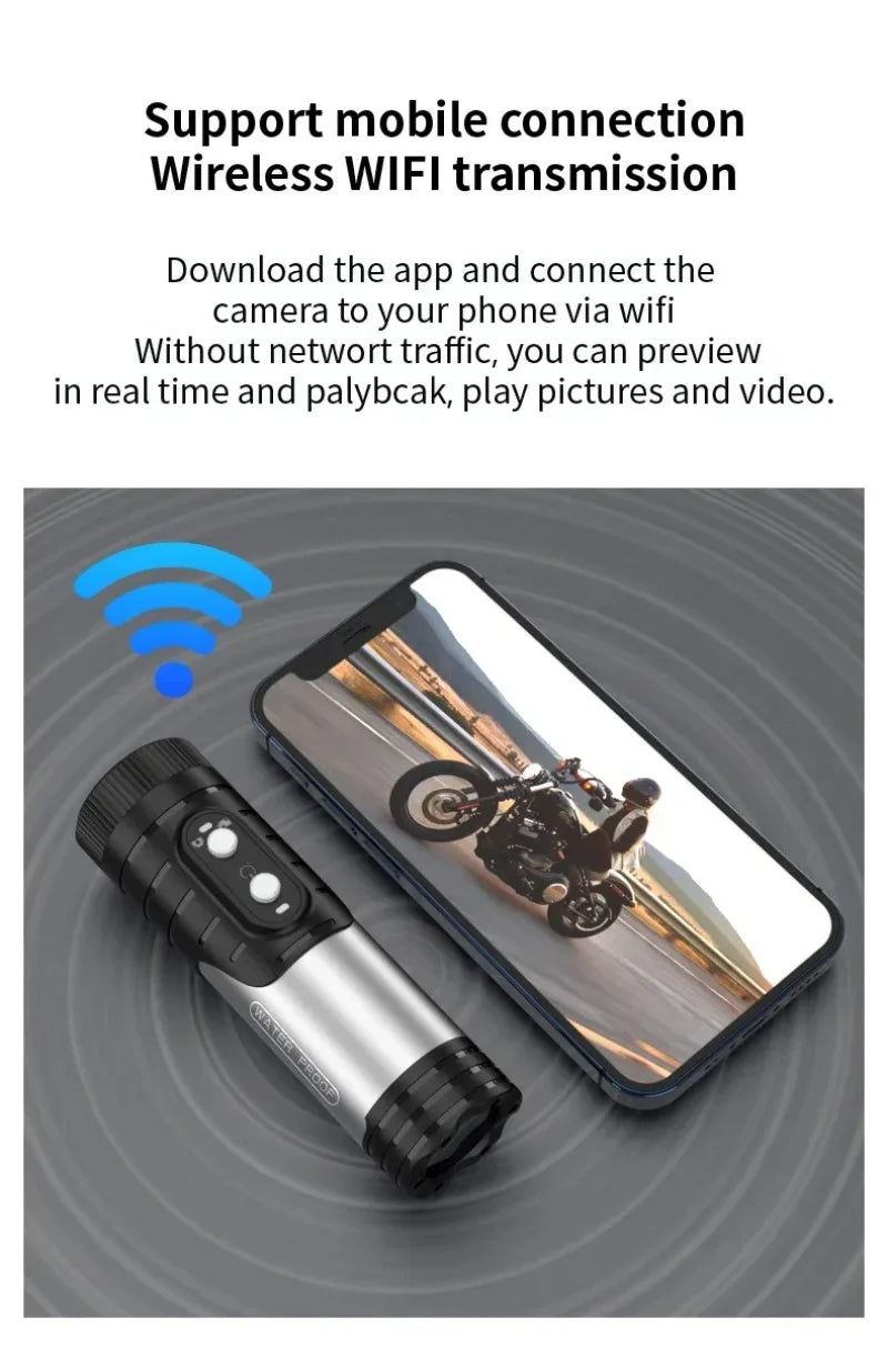 4K Ultra HD Camera Outdoor Hunting Camera Anti Shake Sport DV WiFi Motorcycle Bike Helmet Camera Action Cam Waterproof Bodycam