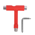 Skate Tools Multi-Function Portable Skateboard T Shape Accessory with Allen Key Phillips Head Wrench Screwdriver Tools Parts