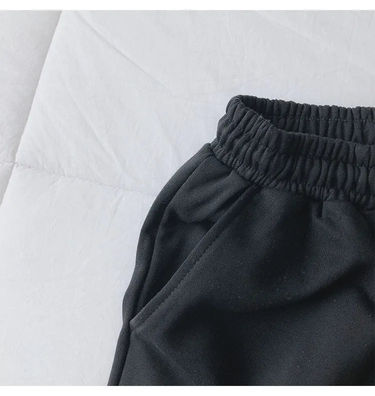 New Women High-Waist Wide-Leg Pants Couple's Sports Shorts Student Loose Home Pants Girls Casual Running Shorts Sexy high-waist