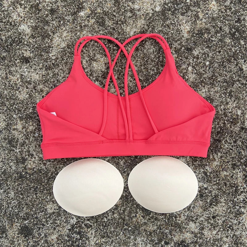 2 Piece Yoga Shorts Set Gym Sports Set Women Workout Outfit Fitness Suit Cross Straps Bra High Waist Shorts Running Tracksuit