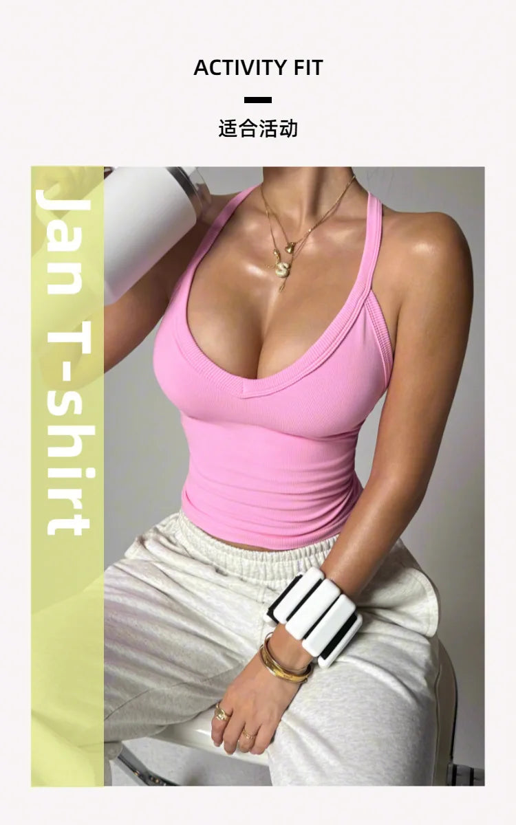 Yoga Bra Racerback Top Slim Fit Seamless Sports Underwear Sportswear Beautiful Back Vest Fitness Running Gym Woman Clothes