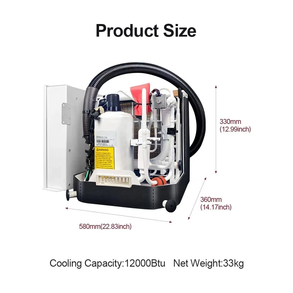 Self‑contained 24000Btu Water‑Cooled Gree Marine Air Conditioner for Boat Yacht, Confirm Power Before Order