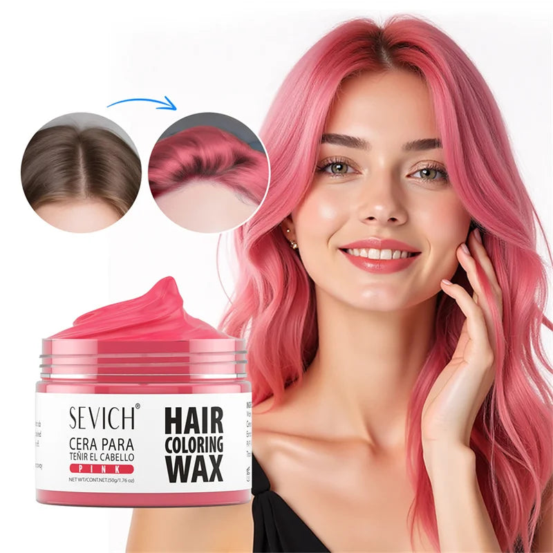 13 Colors Halloween Hair Colour Wax 50g/120g DIY Temporary Dye Hair Mud Wax Hair Colour Cream For Daily Party Cosplay Men&Women